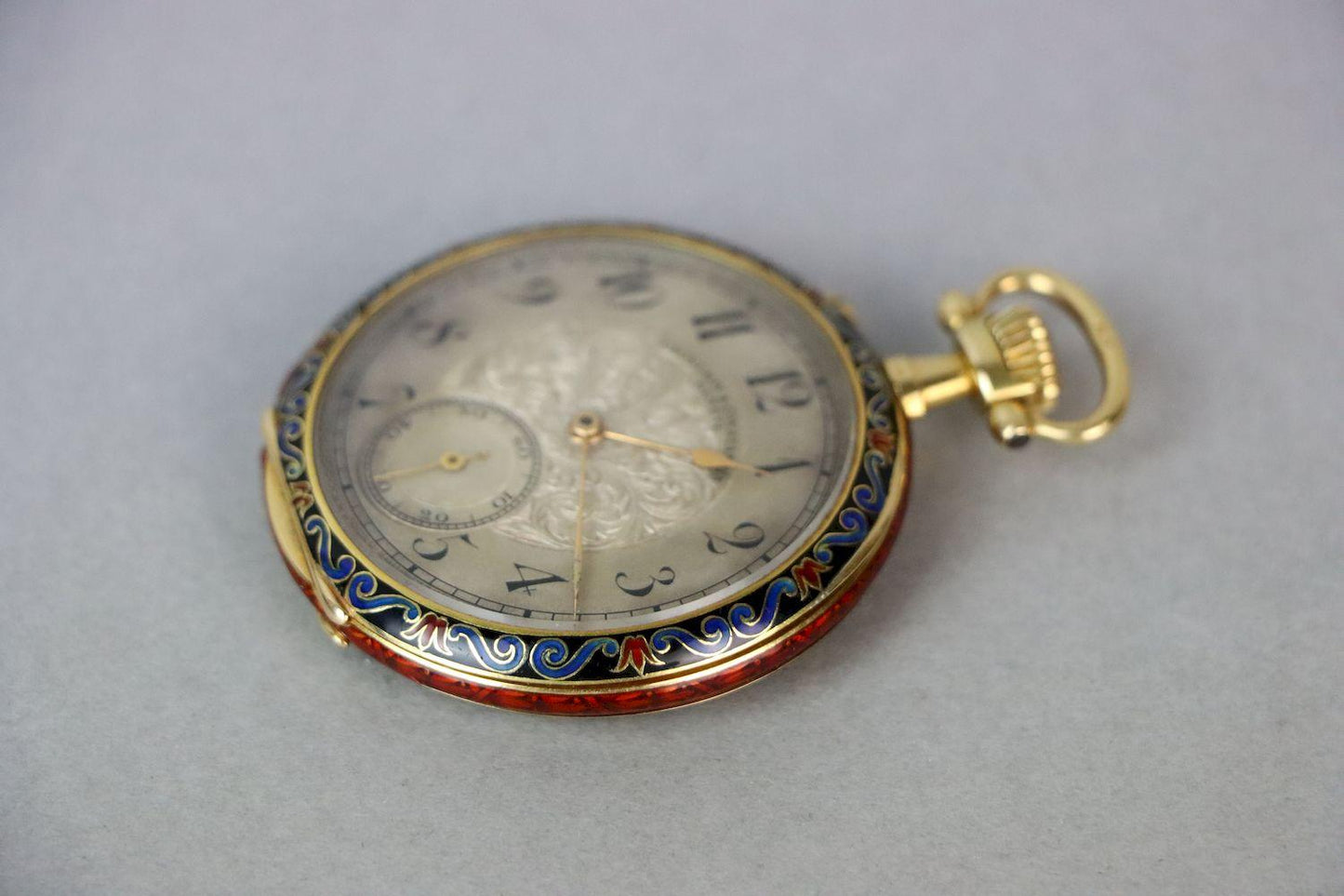 18K Gold Vacheron & Constantin Geneve Enamel Pocket Watch