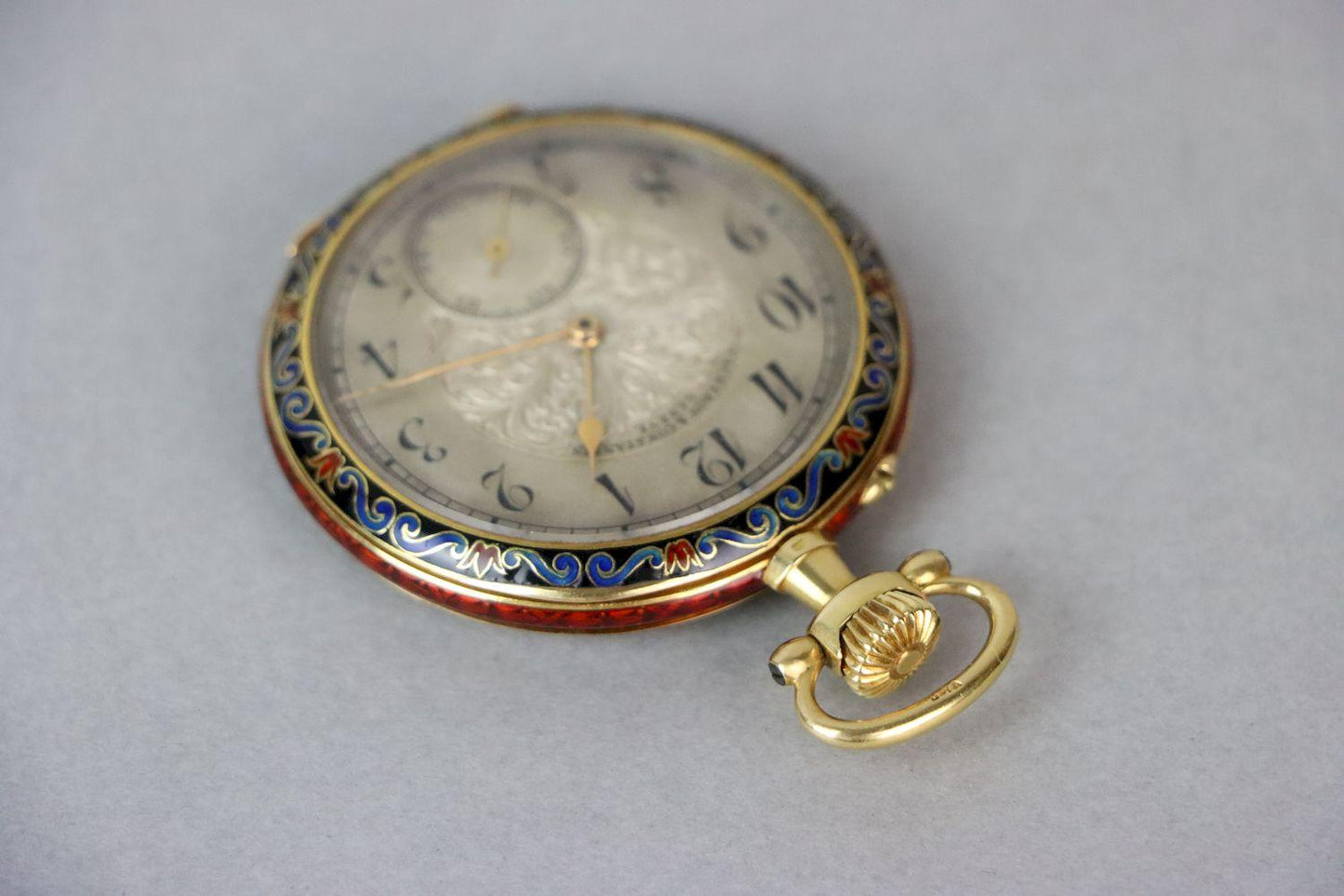 18K Gold Vacheron & Constantin Geneve Enamel Pocket Watch