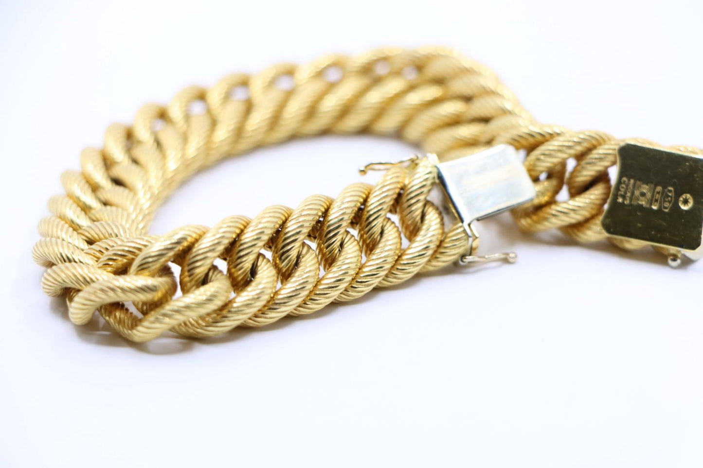 Nicolis Cola 18K Gold Curb Link Chain Bracelet