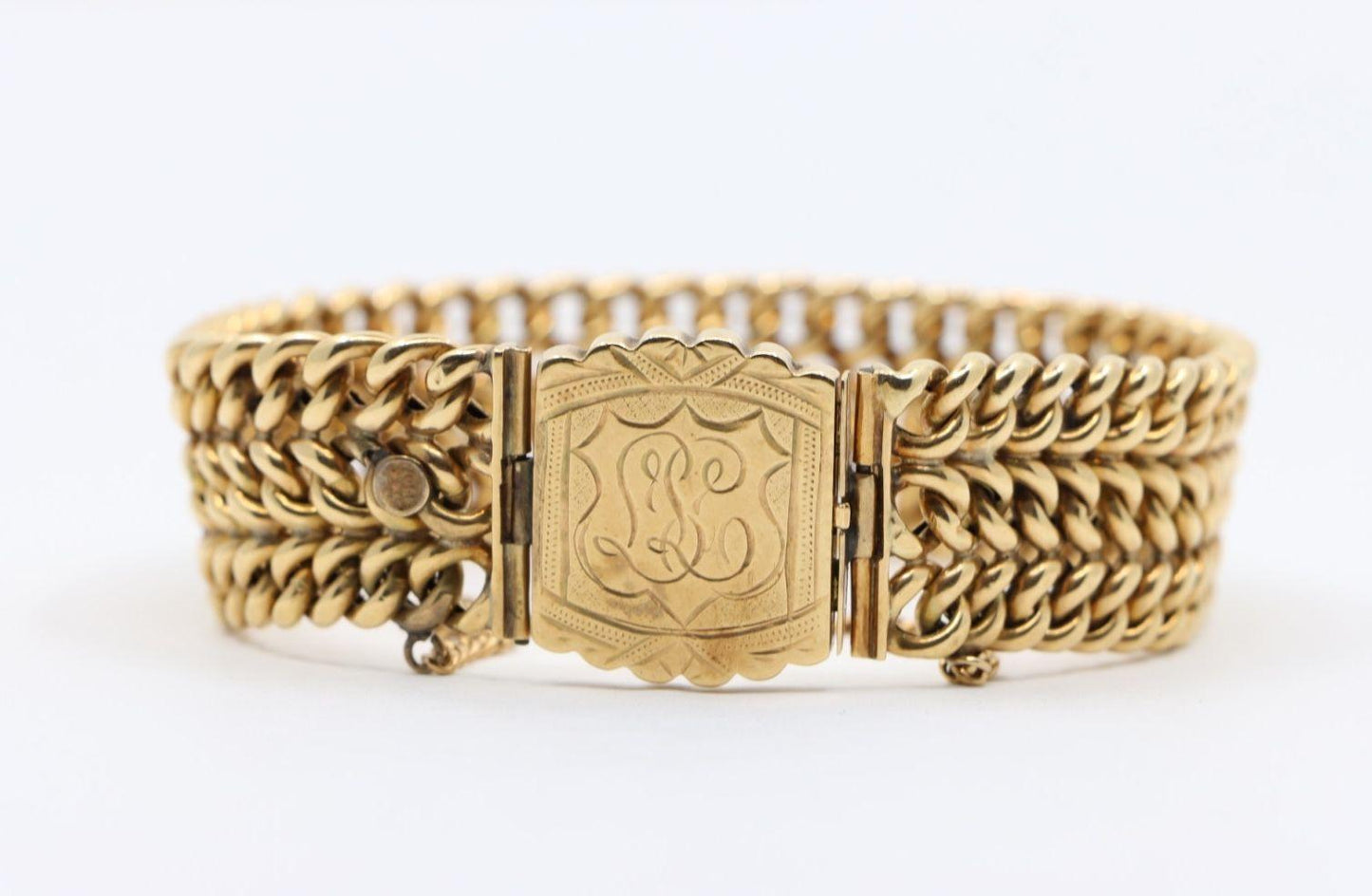 Victorian 1907's 14K Gold Weave Bracelet