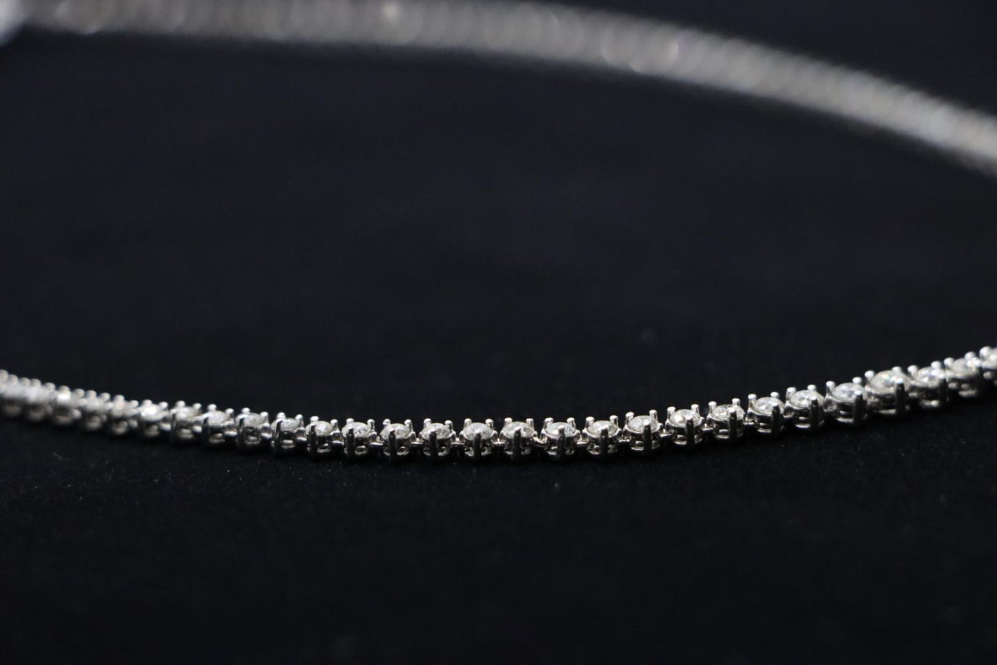 14K White Gold Diamond Necklace