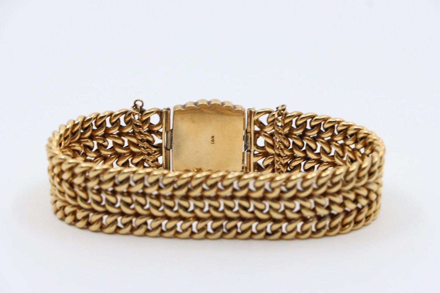 Victorian 1907's 14K Gold Weave Bracelet