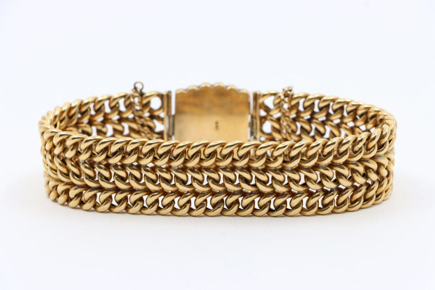 Victorian 1907's 14K Gold Weave Bracelet