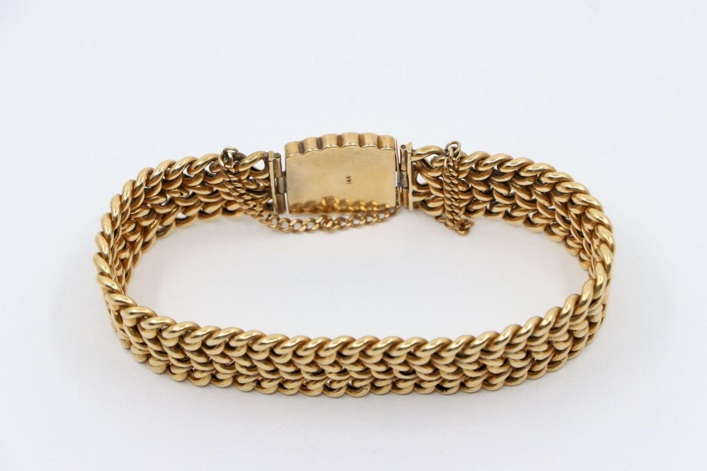 Victorian 1907's 14K Gold Weave Bracelet