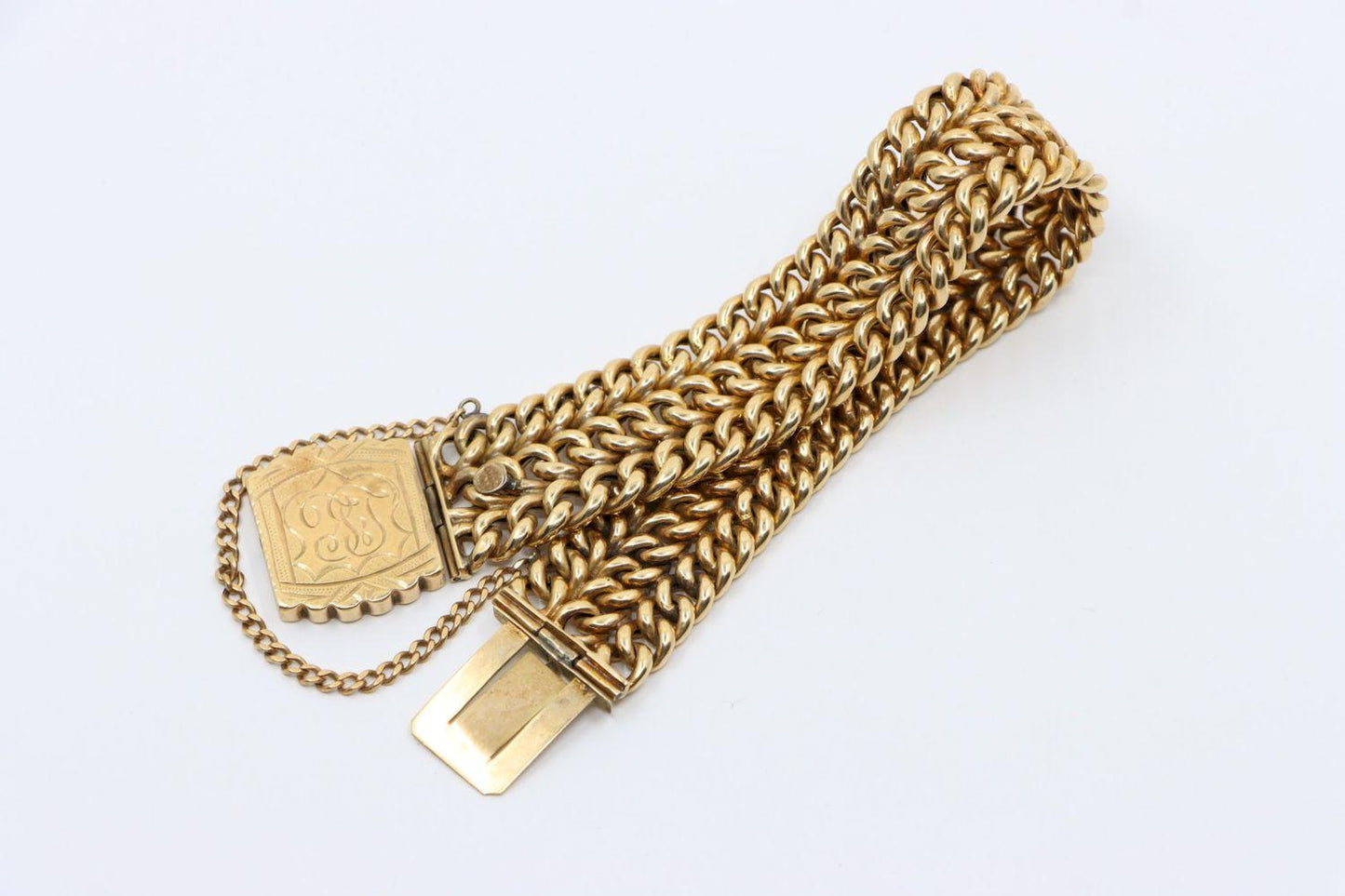 Victorian 1907's 14K Gold Weave Bracelet