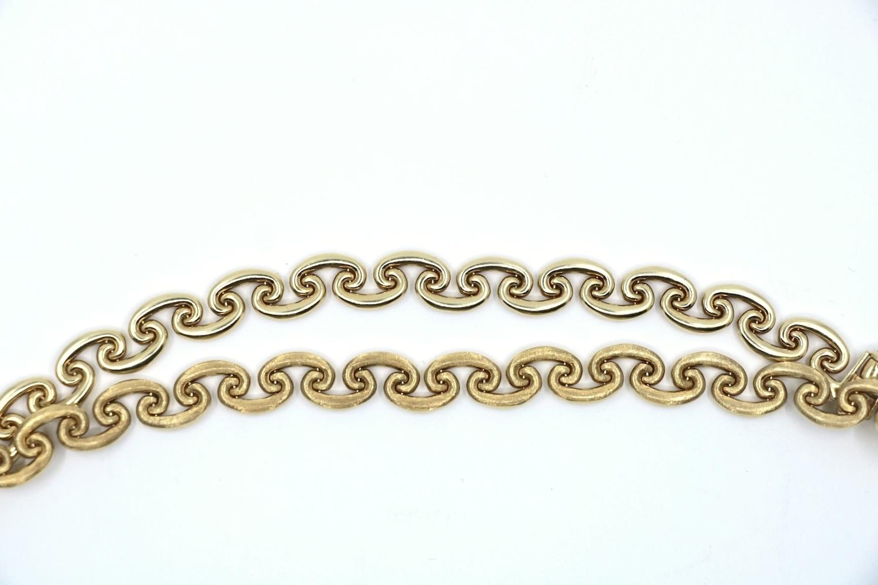 Vintage Chiampesan 18K Gold Mariner Chain Necklace