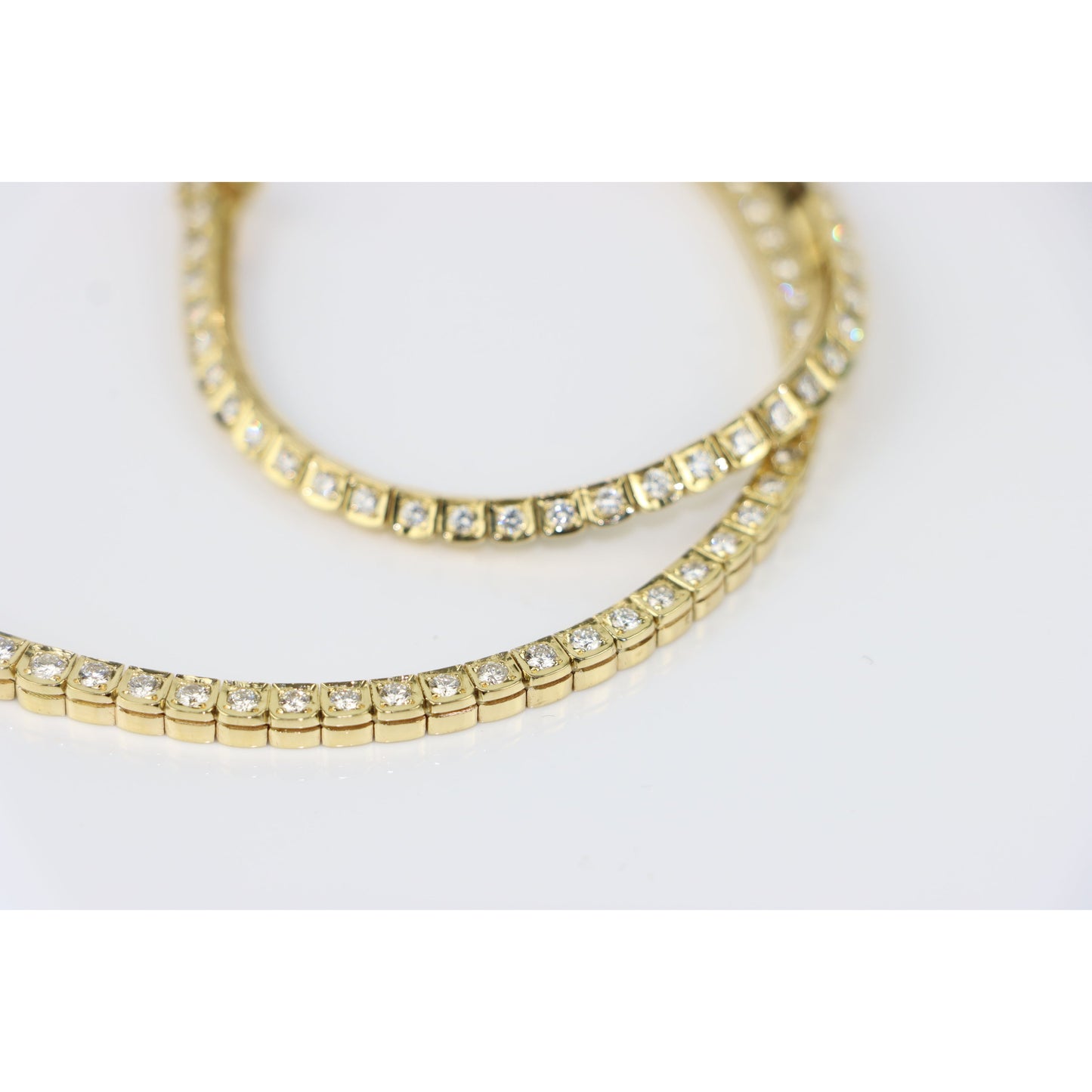 Vintage 9.24 Carat Diamond Riviera Necklace