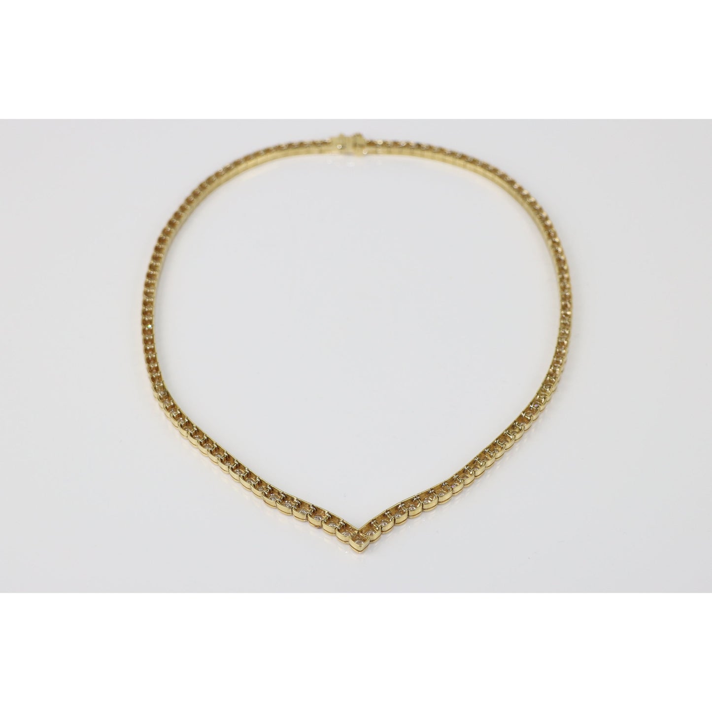 Vintage 9.24 Carat Diamond Riviera Necklace