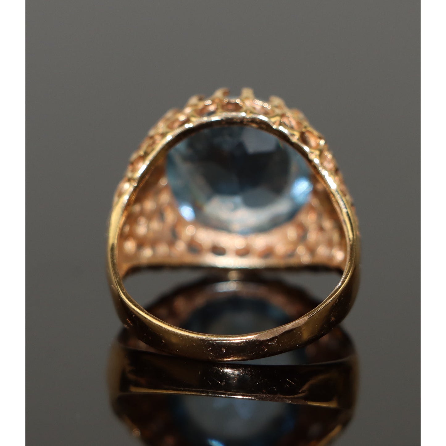 Vintage 18K Gold Topaz Ring