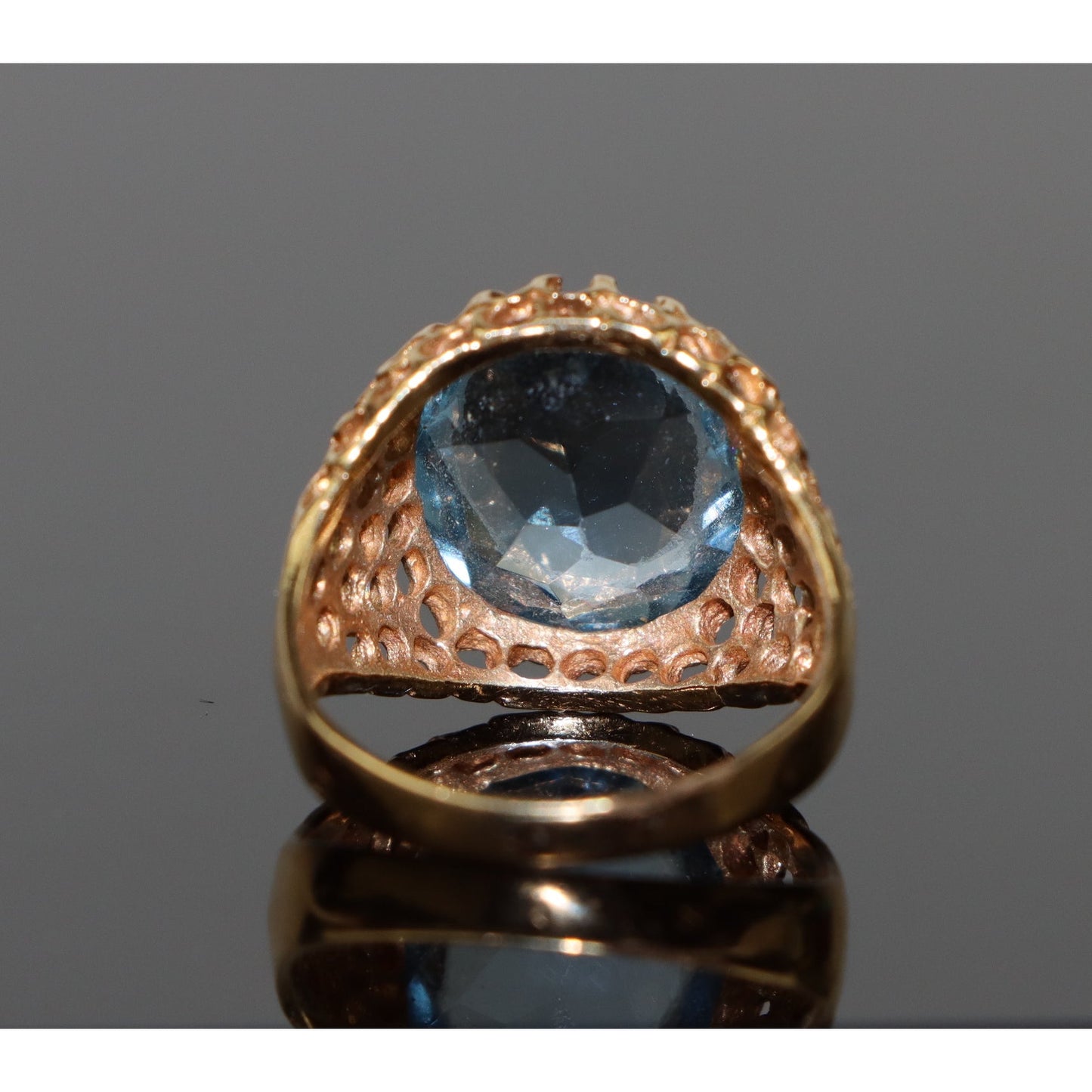 Vintage 18K Gold Topaz Ring