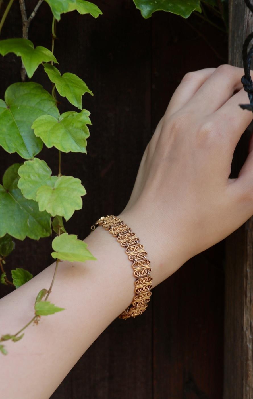 Antique French 18K Gold Bracelet