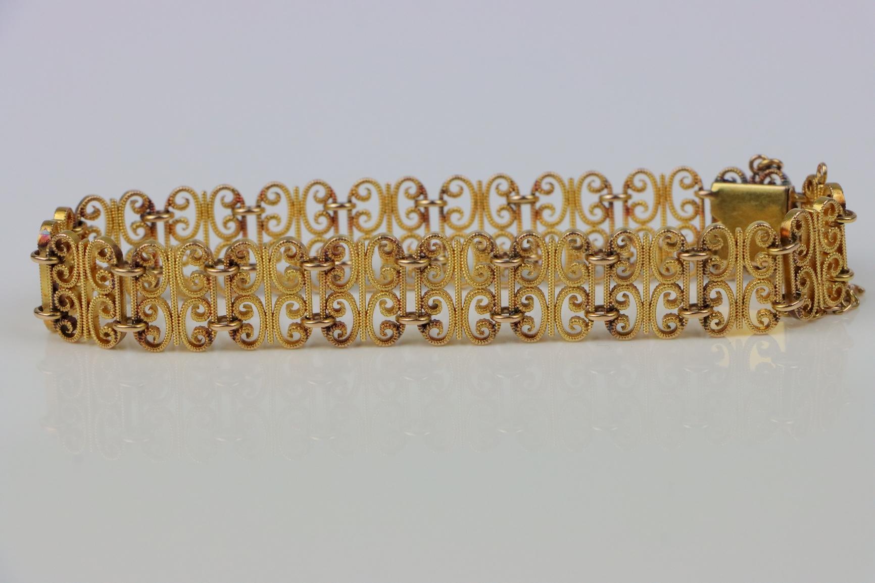 Antique French 18K Gold Bracelet