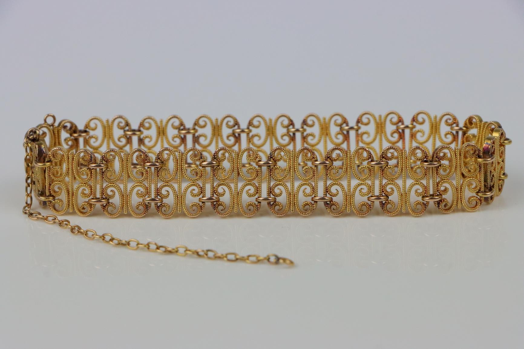 Antique French 18K Gold Bracelet