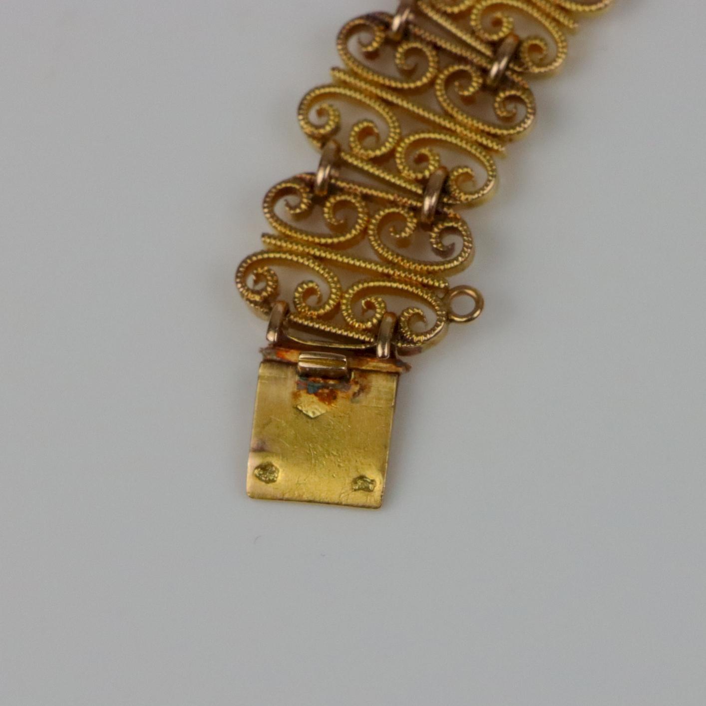 Antique French 18K Gold Bracelet