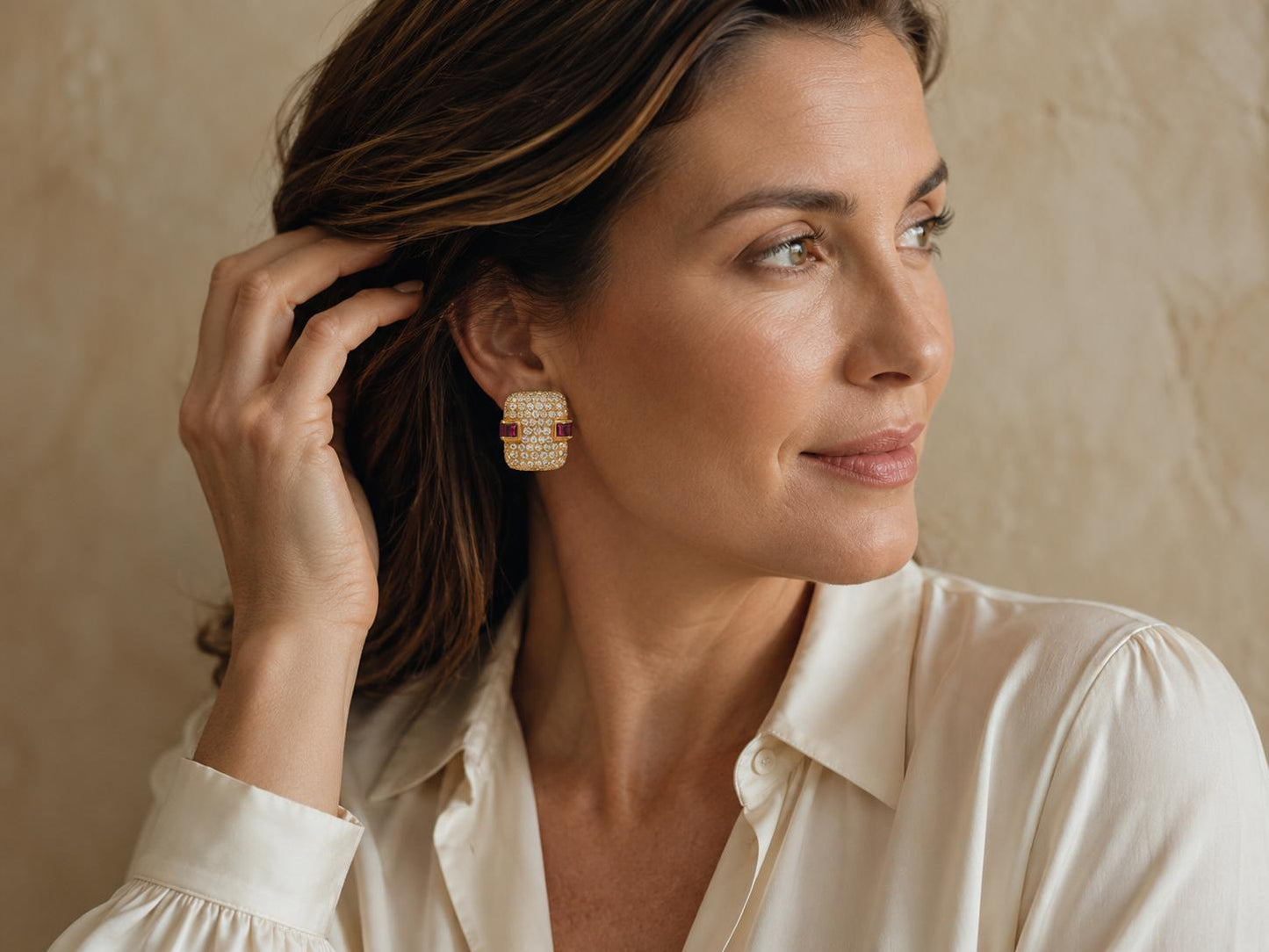 Charles Krypell 18K Gold Ear Clips