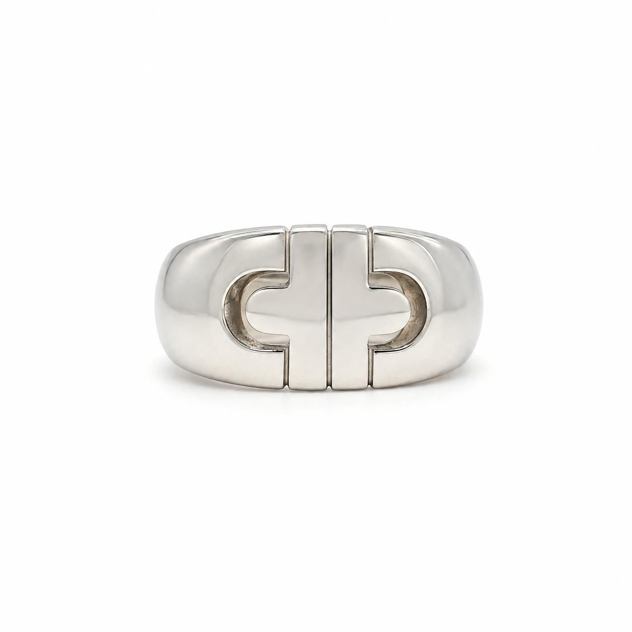 Bulgari 18K White Gold Parentesi Ring