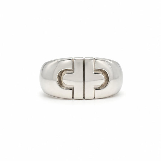 Bulgari 18K White Gold Parentesi Ring