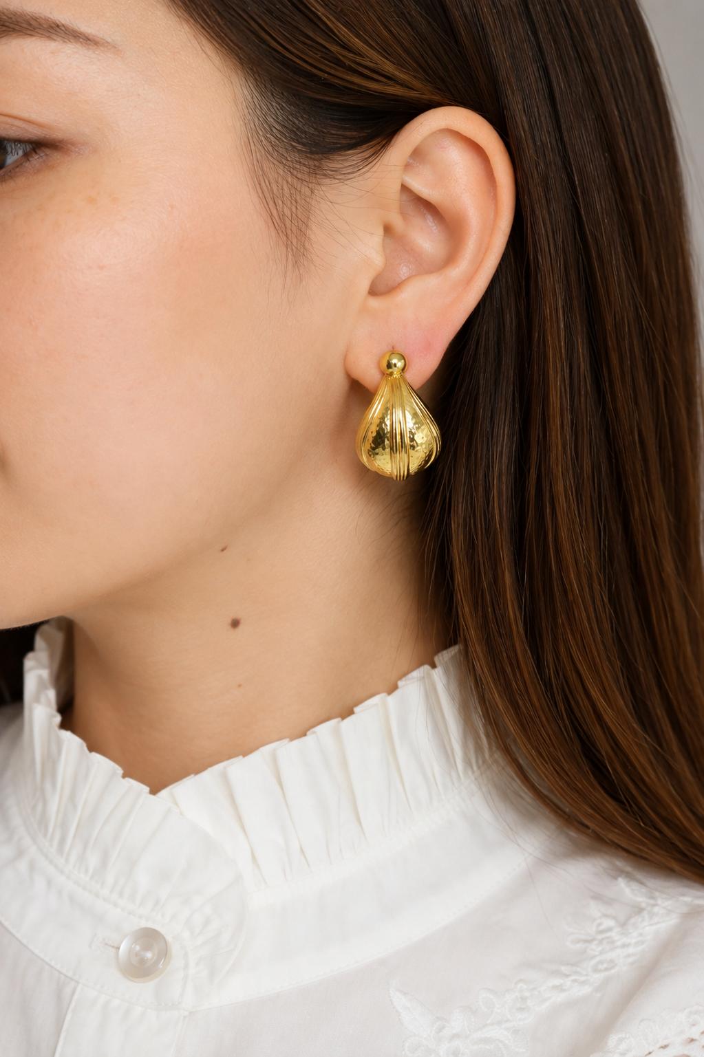 Vintage 22K Gold Lalaounis Earrings