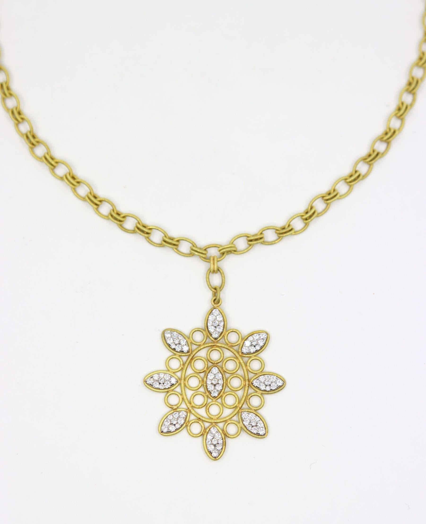 Buccellati 18K  Gold Olympia Necklace & Earring Set