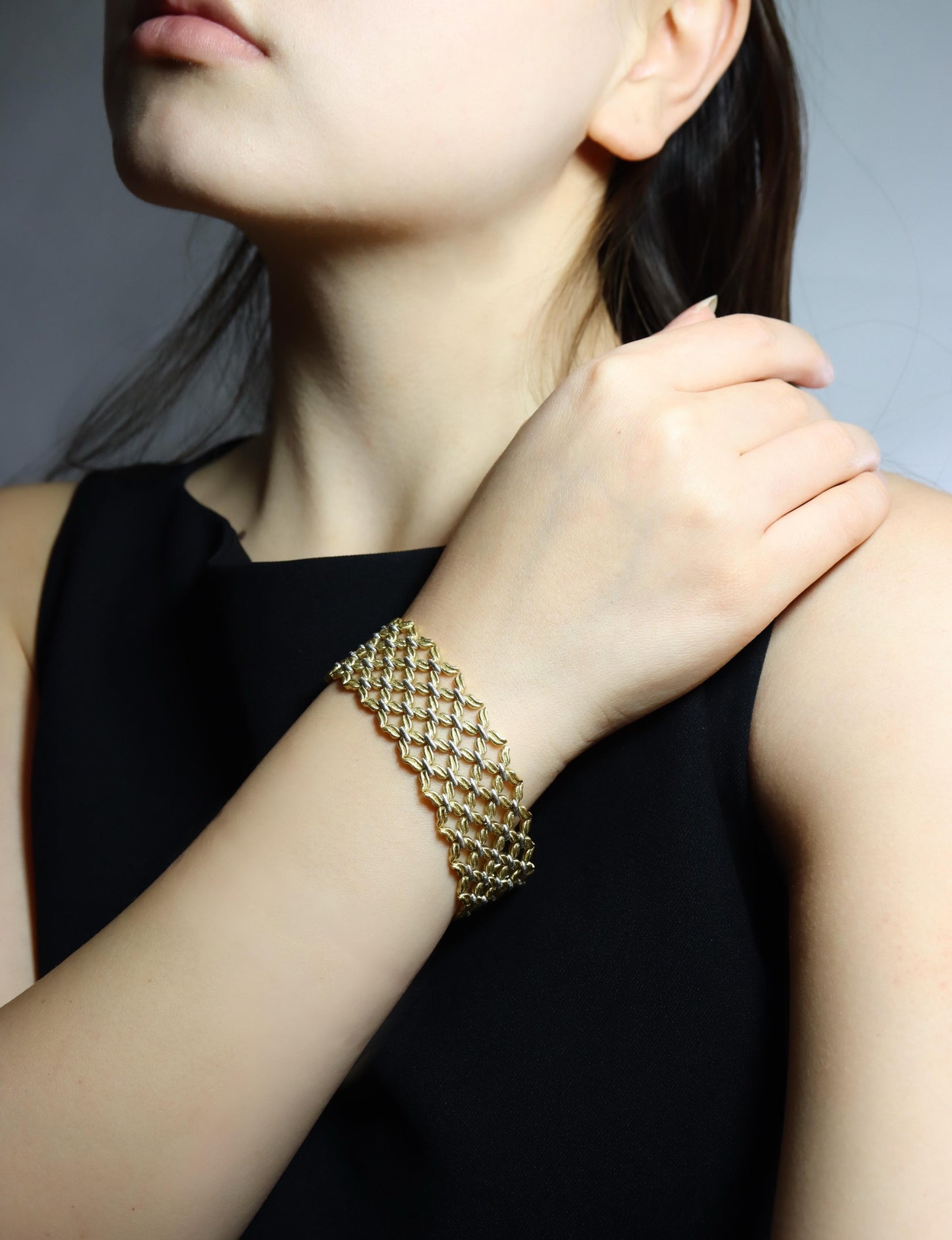 Buccellati 18K Yellow & White Gold Woven Bracelet