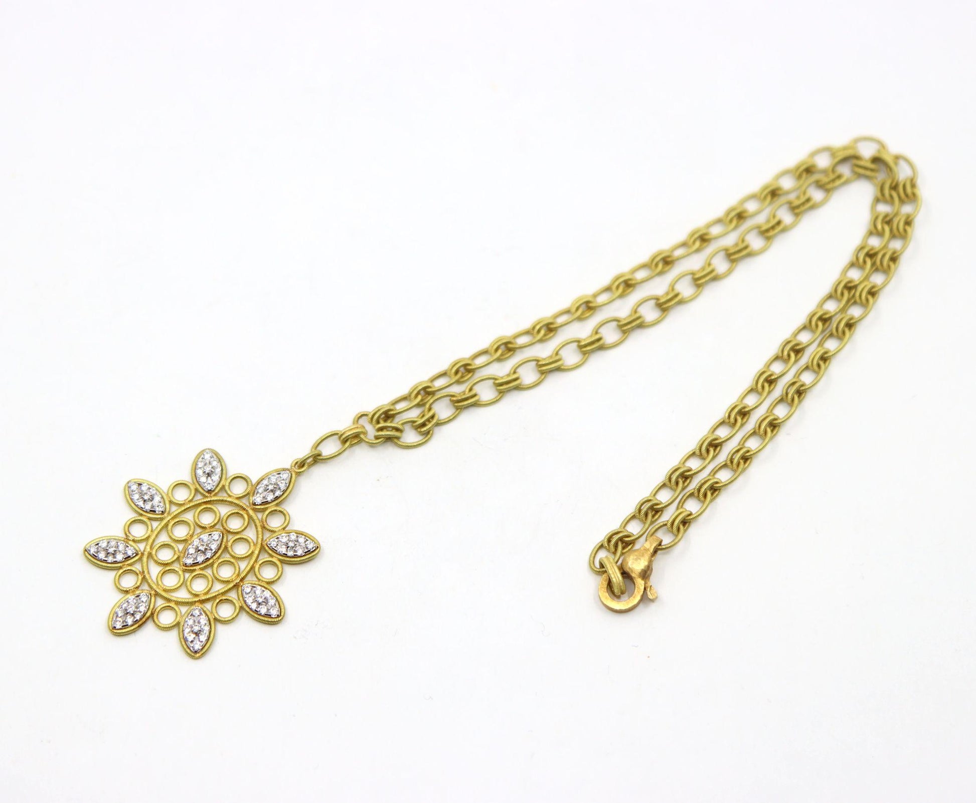 Buccellati 18K  Gold Olympia Necklace & Earring Set