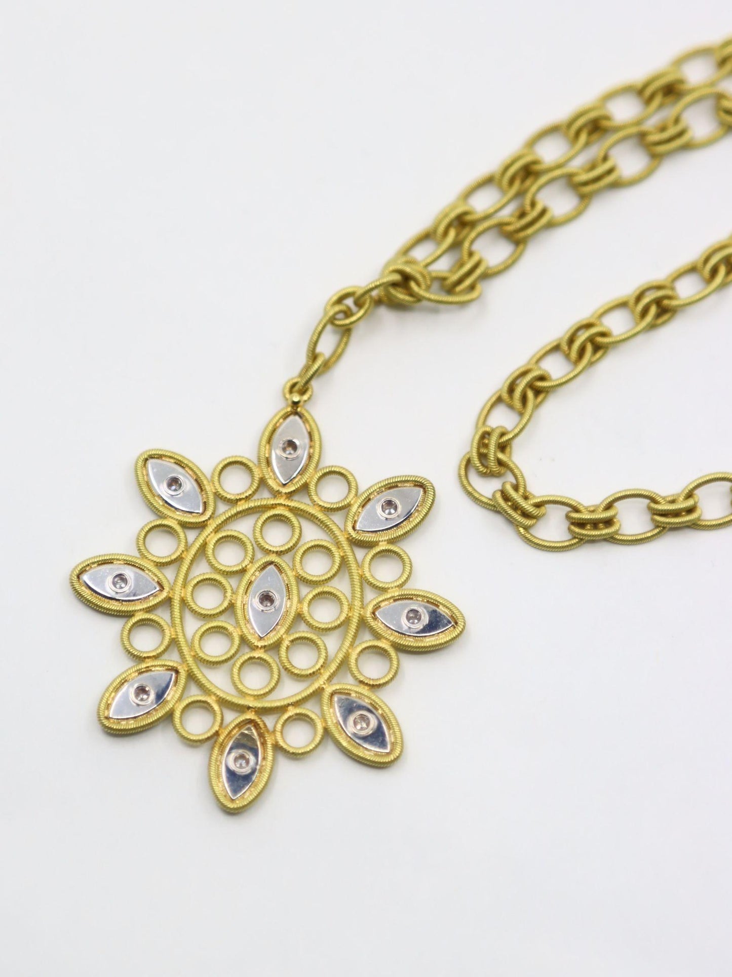 Buccellati 18K  Gold Olympia Necklace & Earring Set