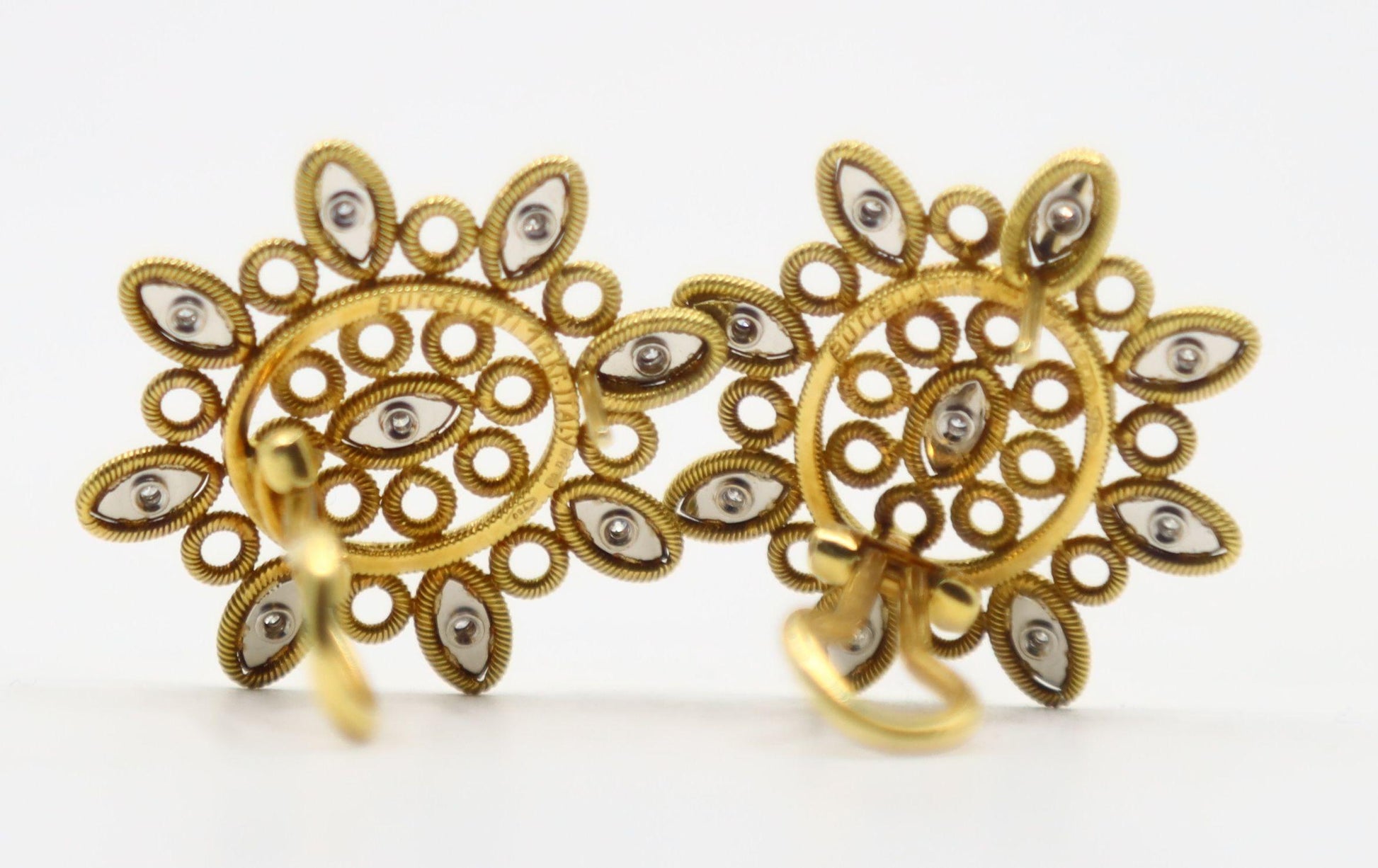 Buccellati 18K  Gold Olympia Necklace & Earring Set