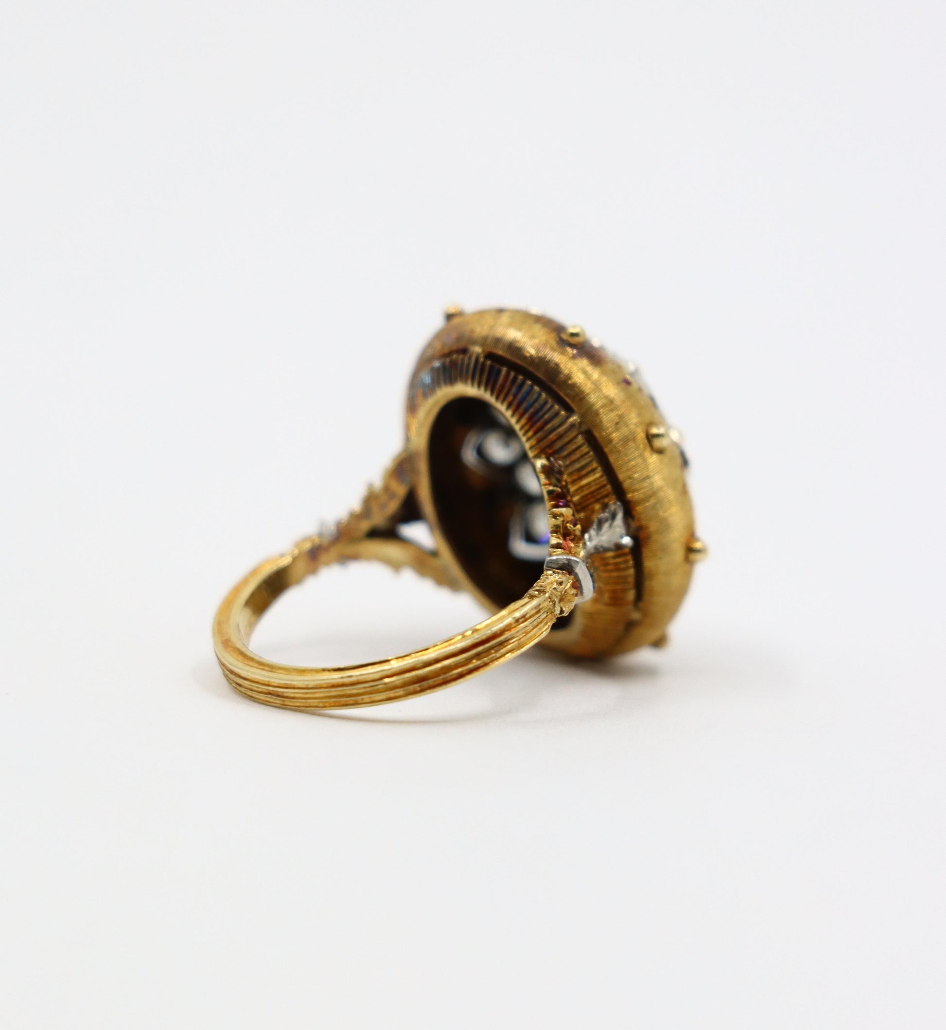 Antique Buccellati 18K Gold Diamond Ring