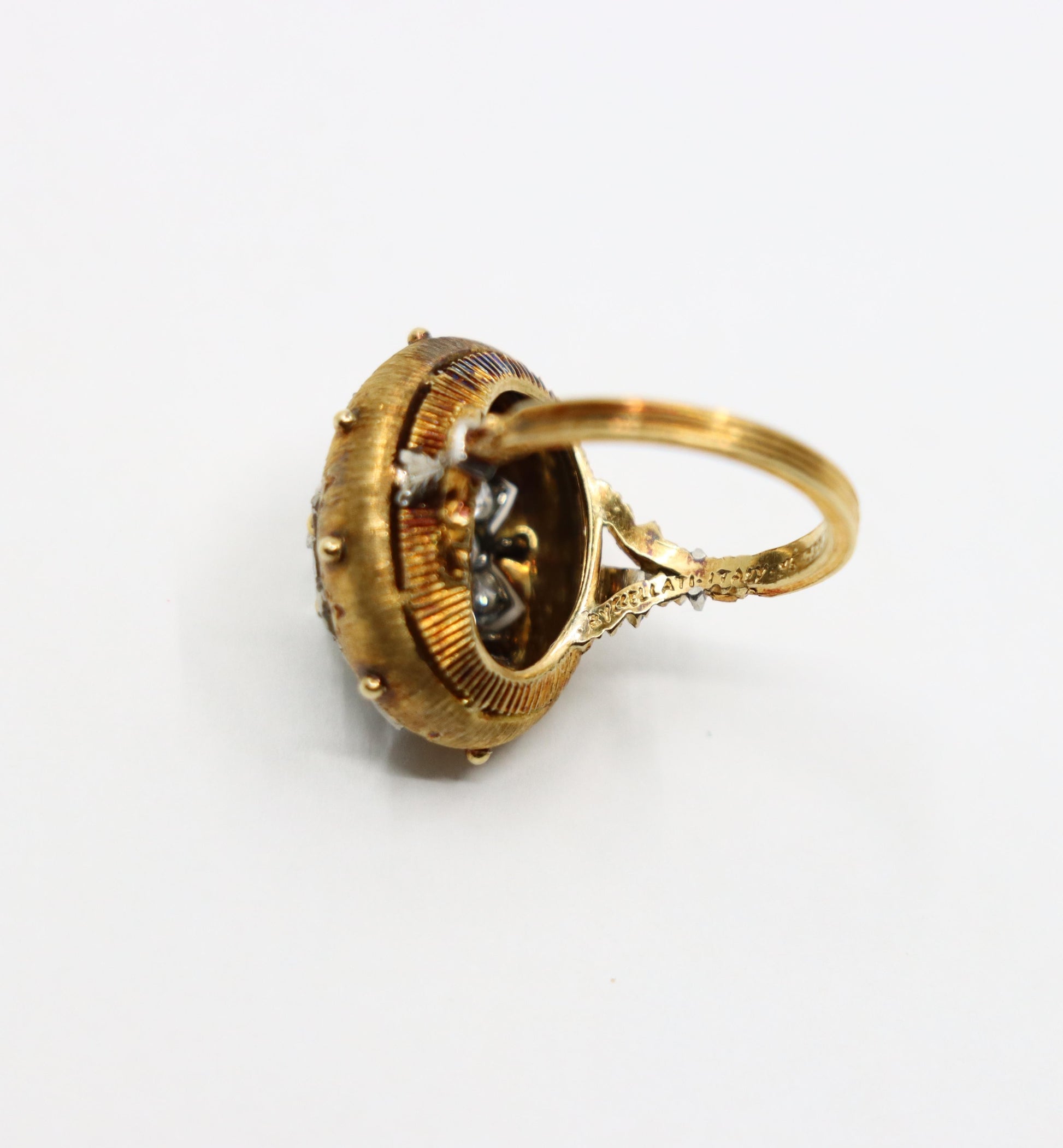 Antique Buccellati 18K Gold Diamond Ring