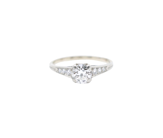Art Deco Tiffany & Co Platinum Diamond Ring