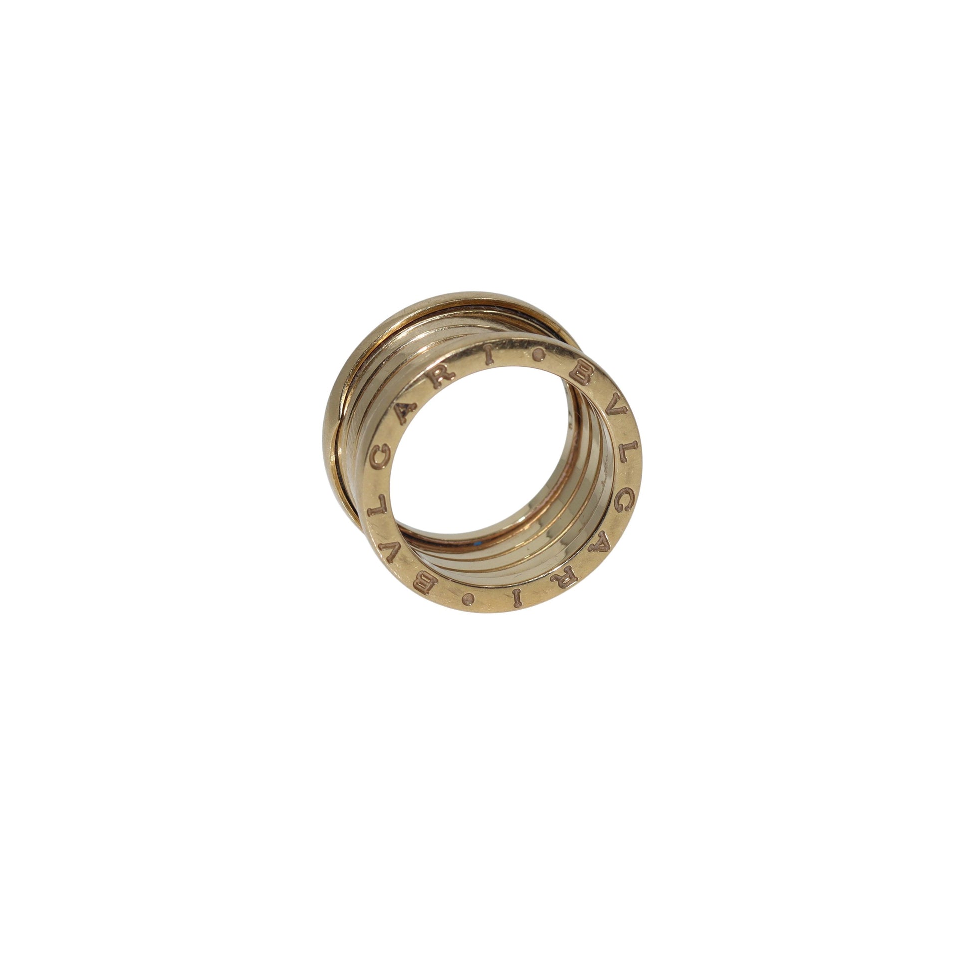 Vintage Bvlgari 18K Yellow Gold B.Zero 1 Four-Band Ring