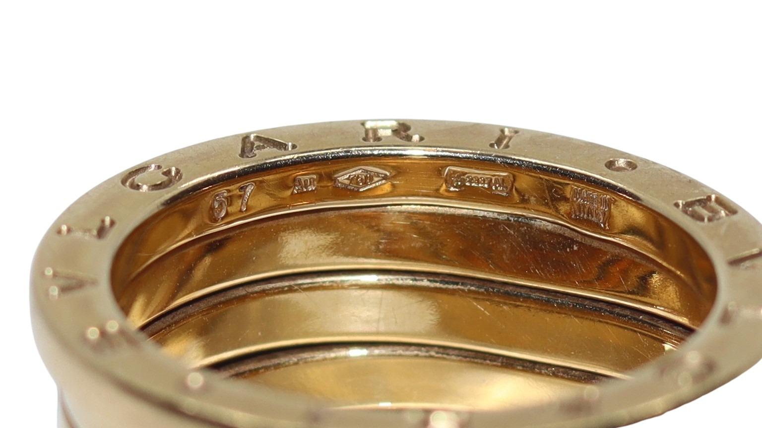Vintage Bvlgari 18K Yellow Gold B.Zero 1 Four-Band Ring