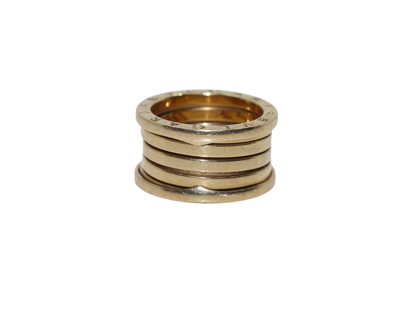 Vintage Bvlgari 18K Yellow Gold B.Zero 1 Four-Band Ring