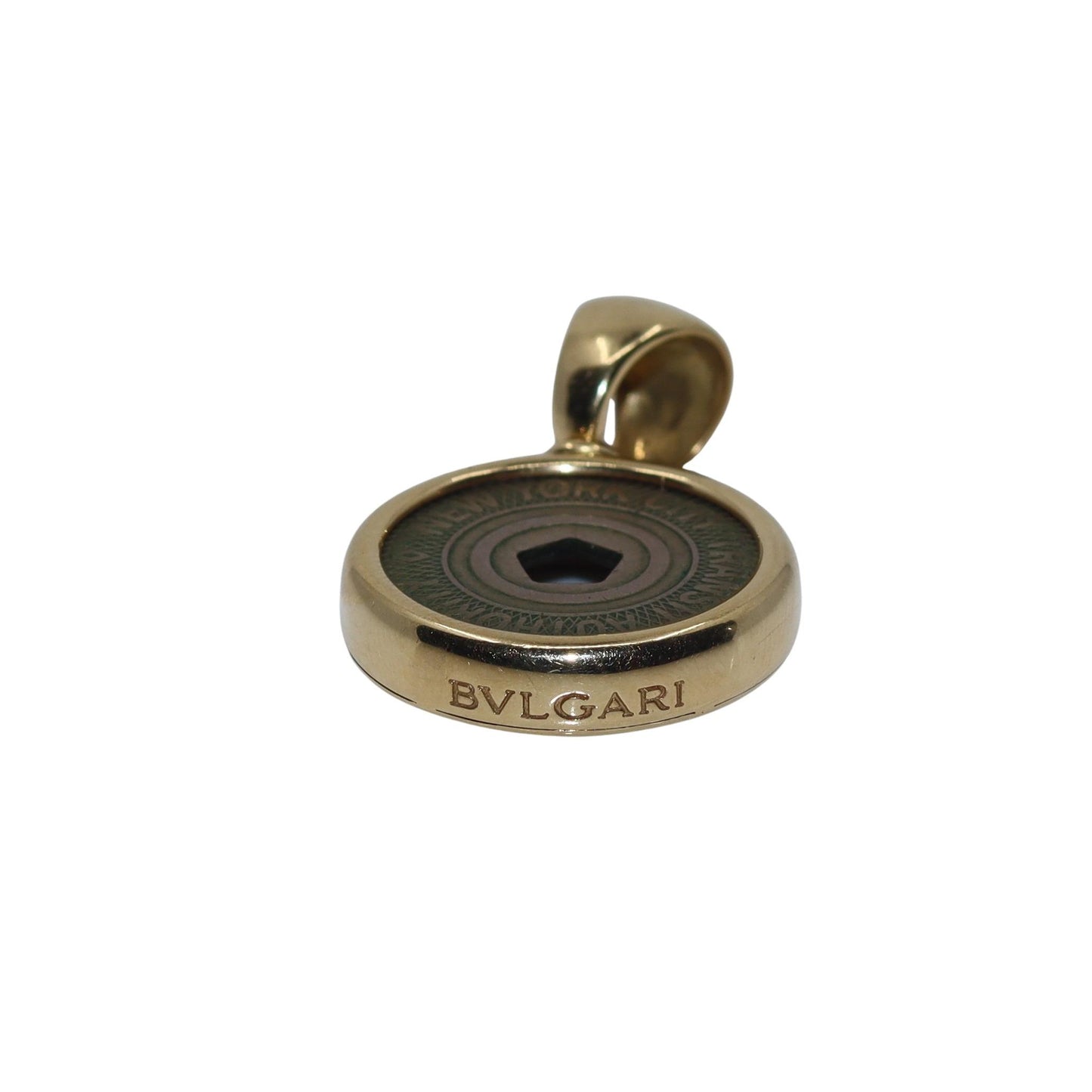 Bulgari Monete Limited Edition NYC Subway Token 18K Yellow Gold Pendant