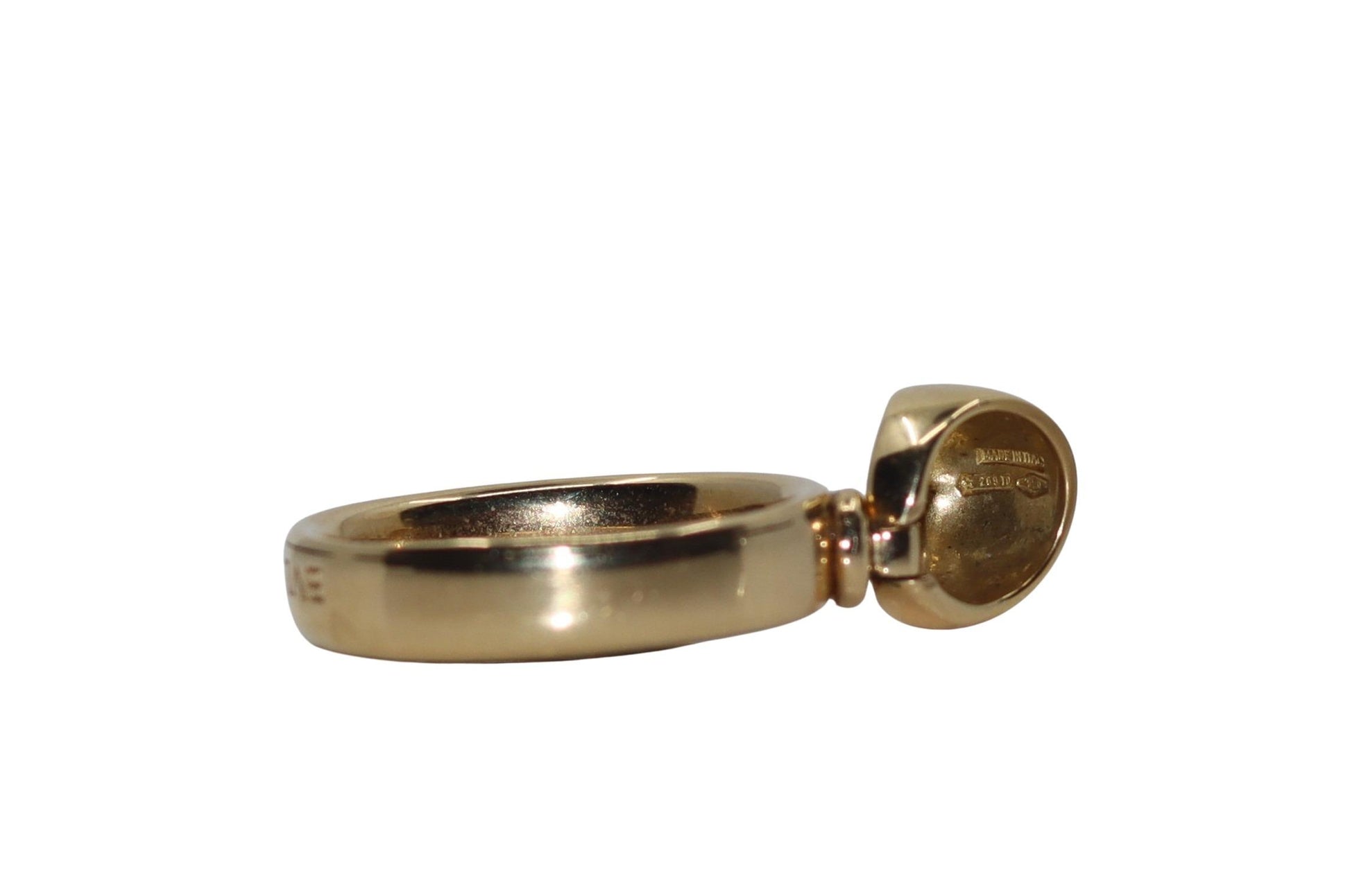 Bulgari Monete Limited Edition NYC Subway Token 18K Yellow Gold Pendant