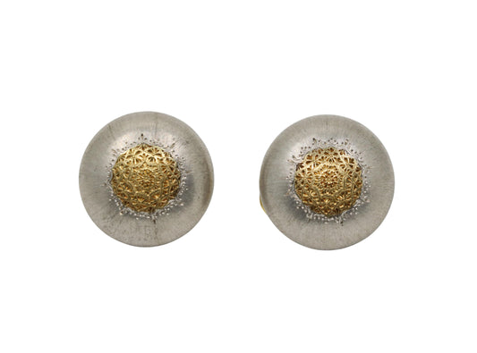 Mario Buccellati Geminato 18K Gold & Silver Earrings