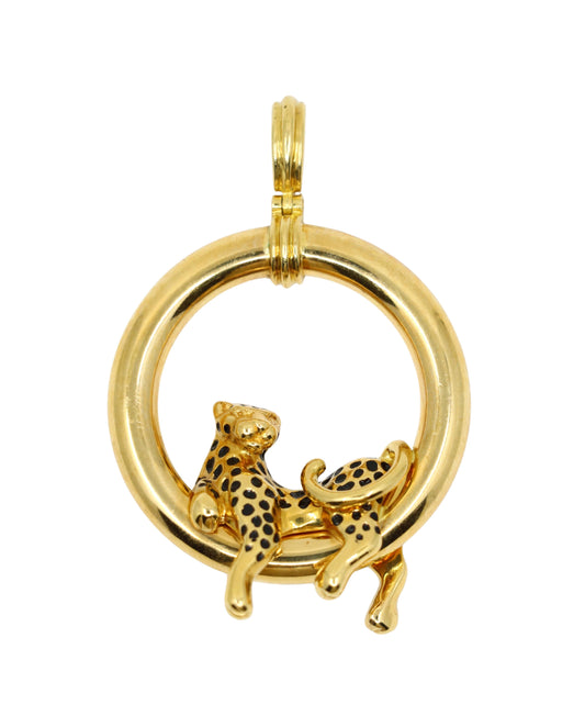 Charles Garnier Panther 18K Gold Leopard Pendant