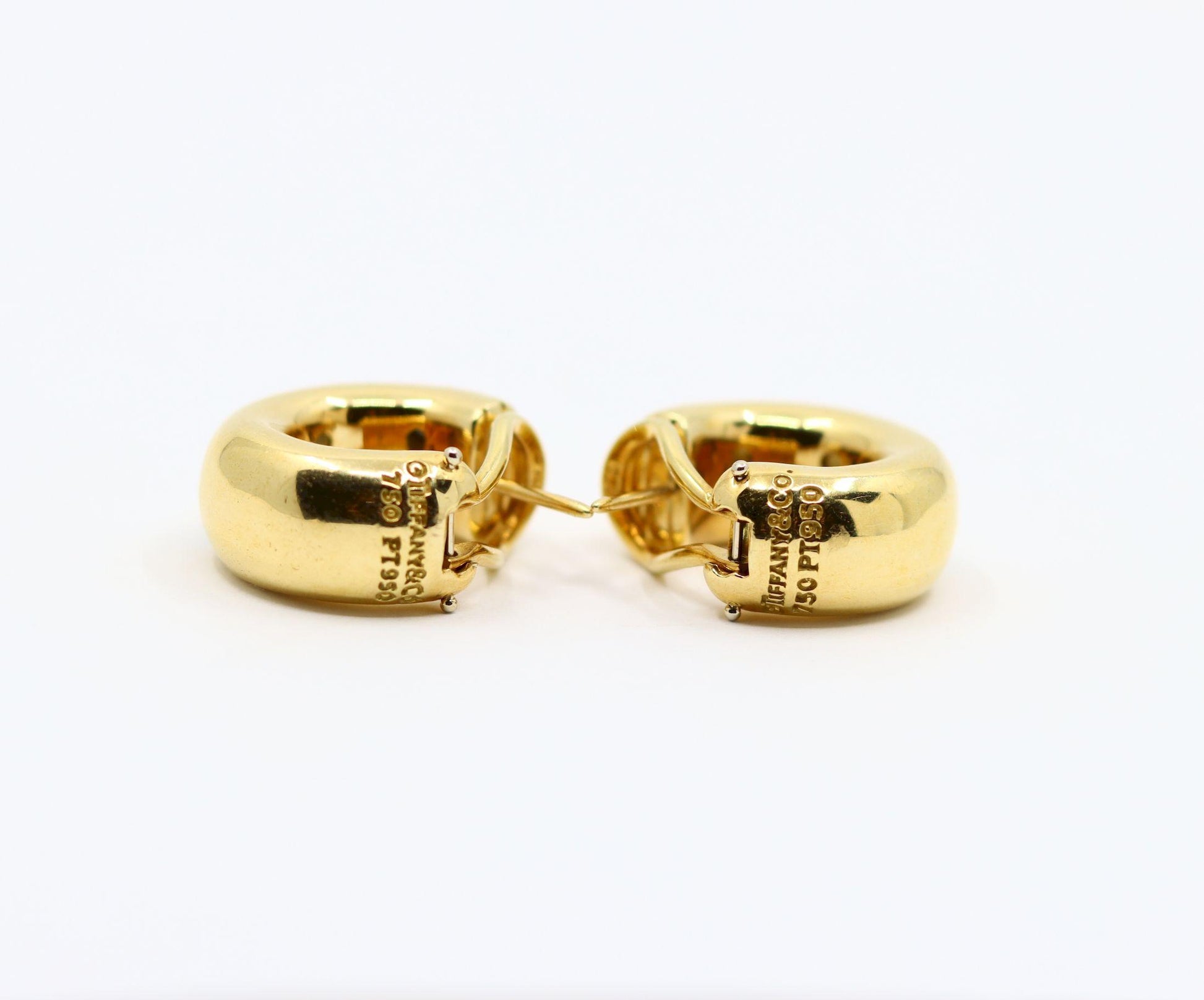 Tiffany & Co Etoile 18K Gold & Platinum Diamond Earrings