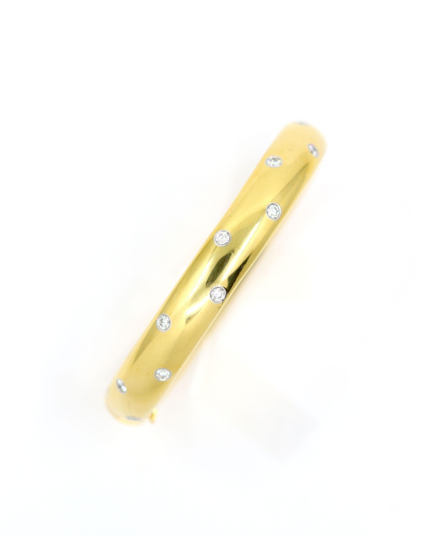 Tiffany & Co Etoile 18K Gold & Platinum Diamond Bracelet