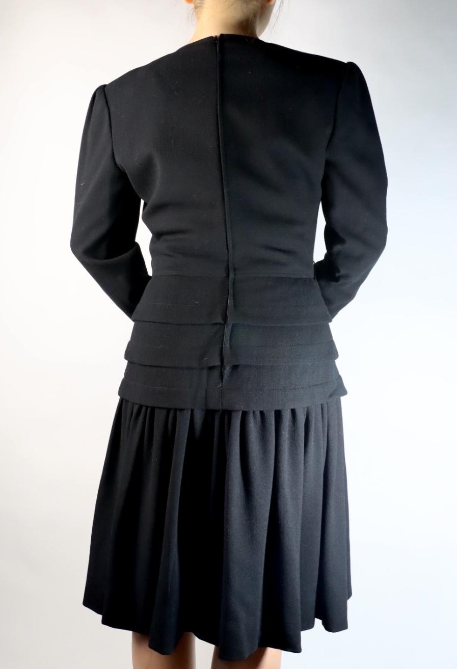 Vintage Valentino Black Dress Suit