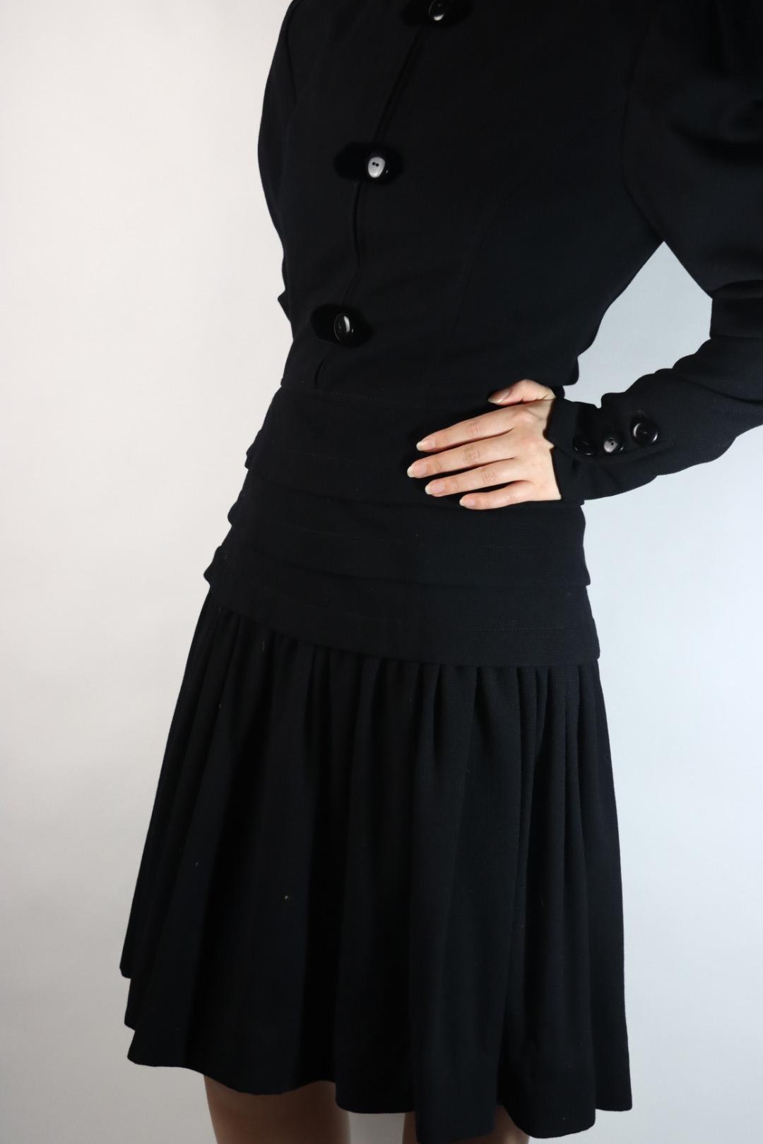 Vintage Valentino Black Dress Suit