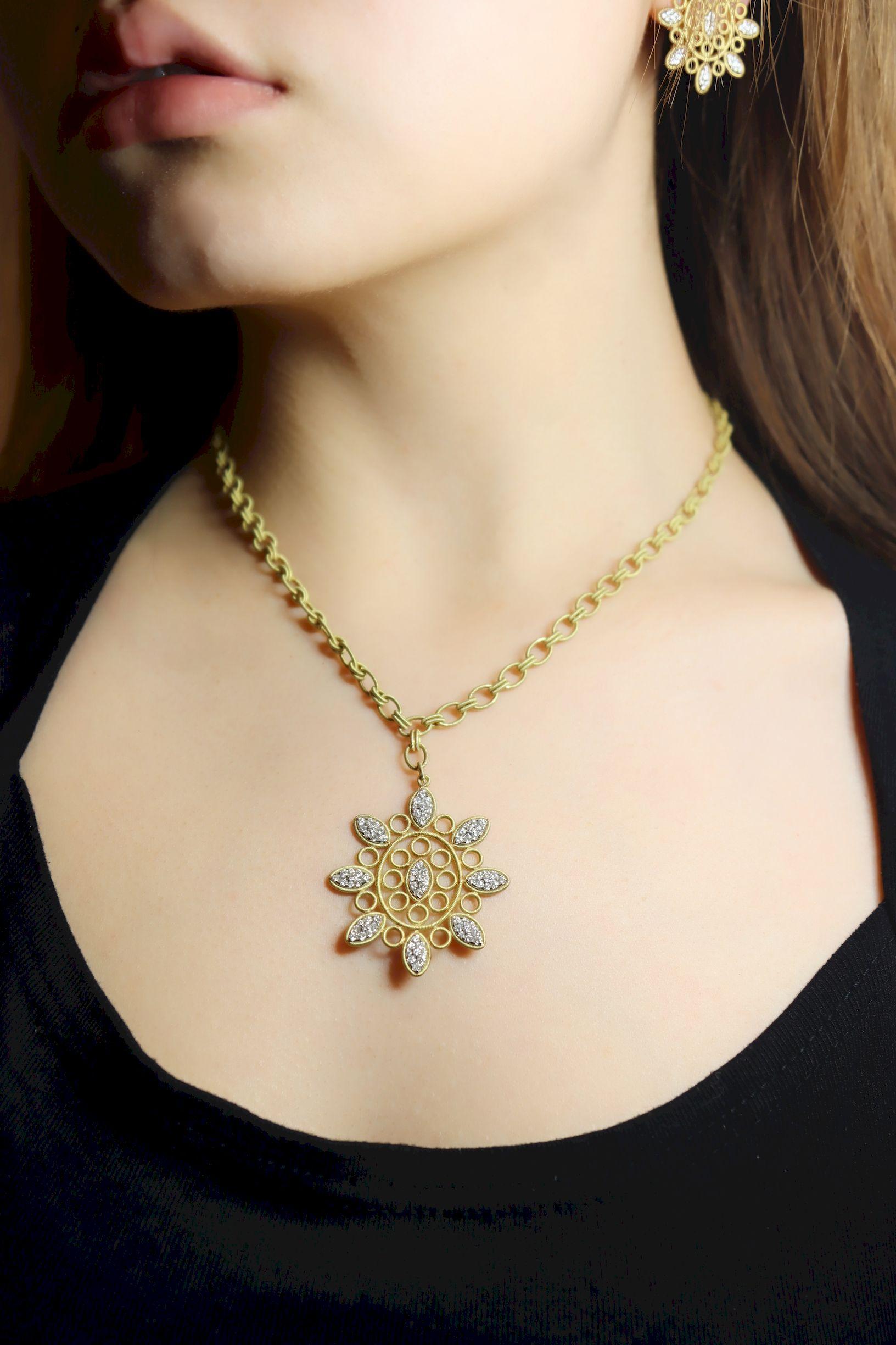 Buccellati 18K  Gold Olympia Necklace & Earring Set