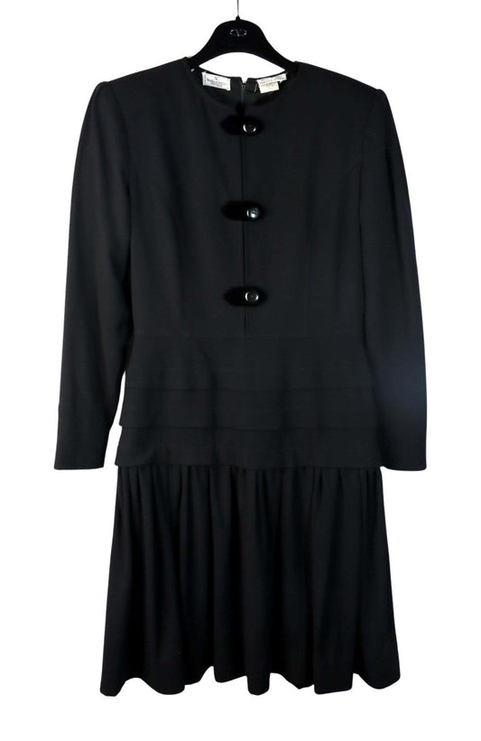 Vintage Valentino Black Dress Suit