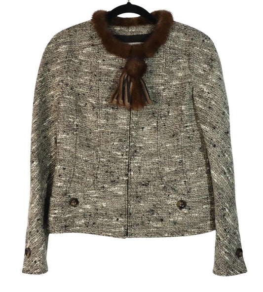 Vintage Valentino Fur Collar Jacket
