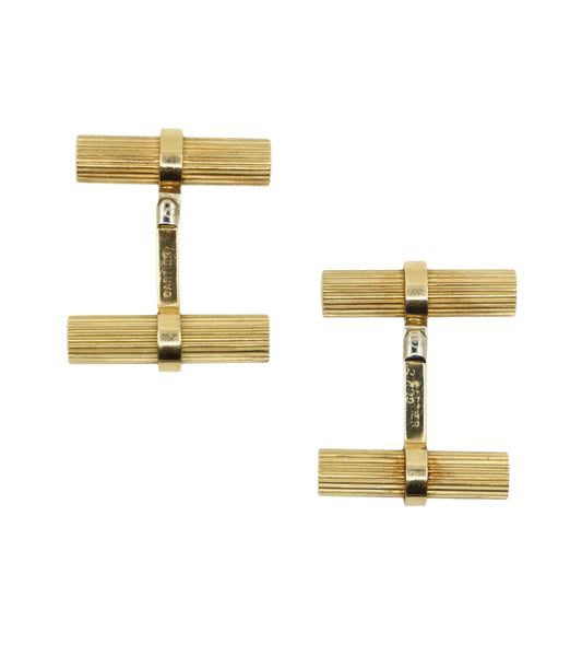 Vintage Cartier 14K Gold Baton Cufflinks