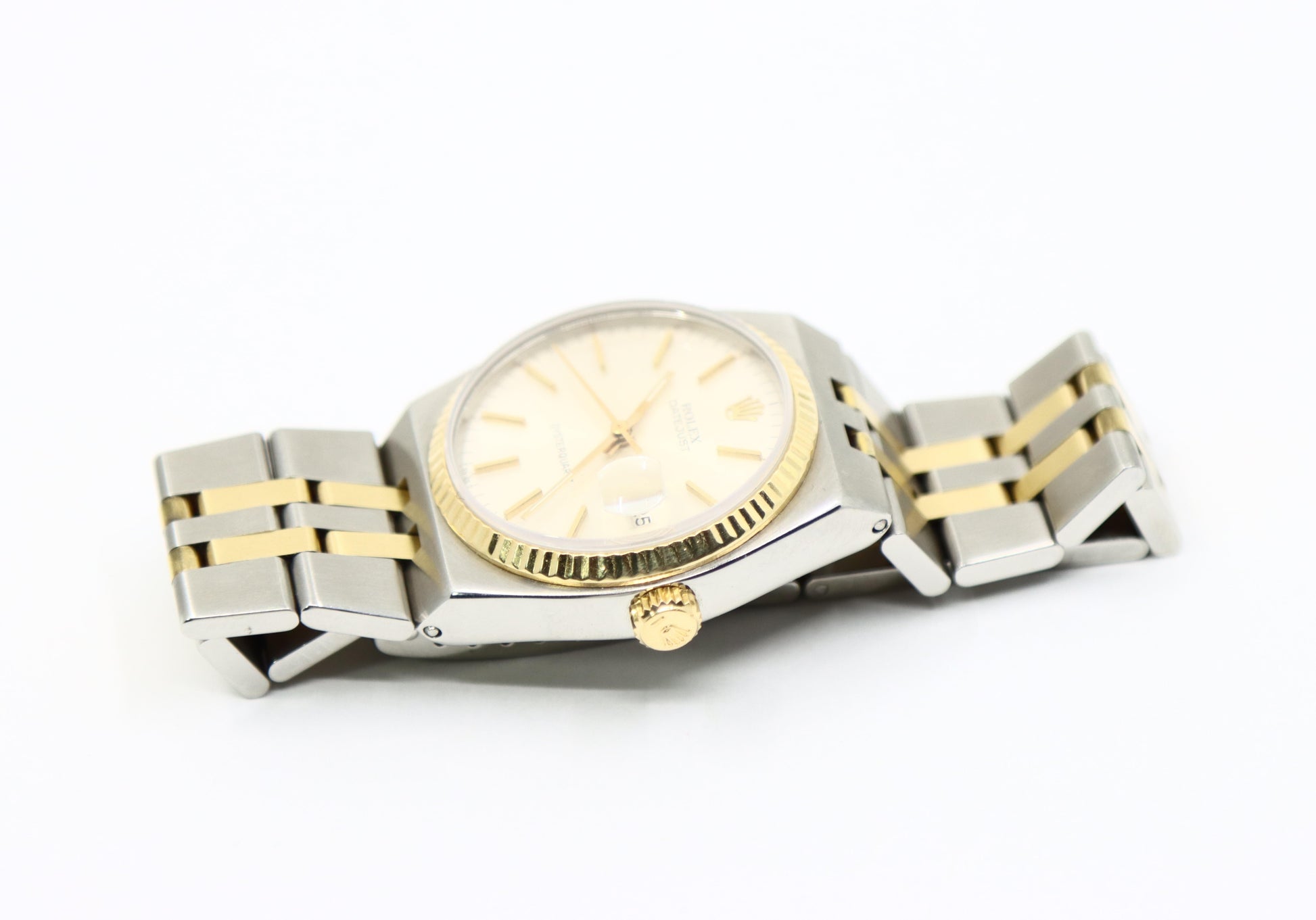 Rolex 18K Gold & Steel Datejust Oyster Quartz Watch