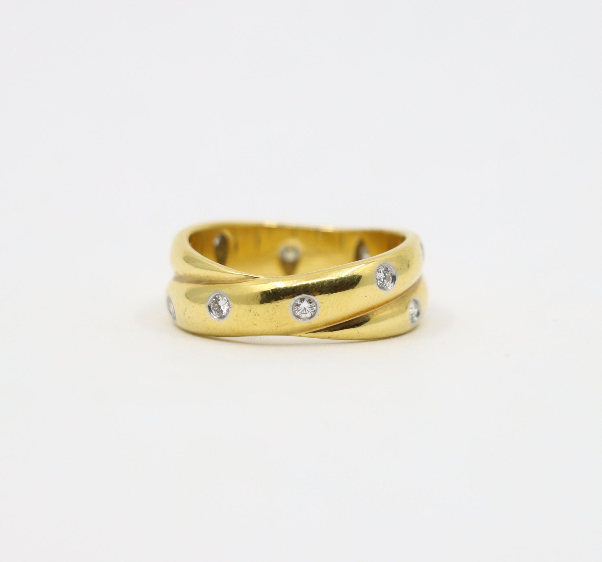 Tiffany & Co. 18K Gold Diamond Melody Ring