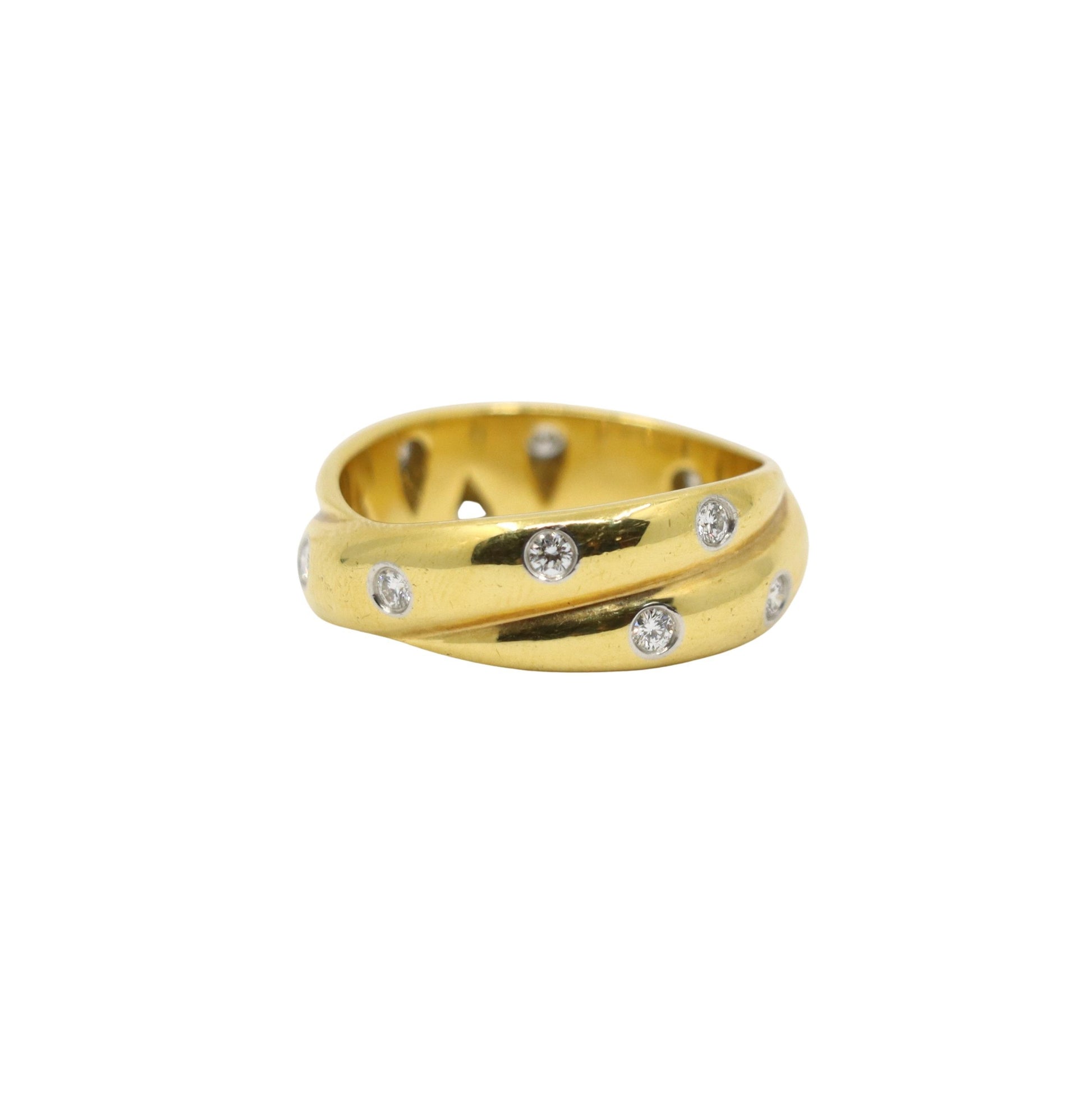 Tiffany & Co. 18K Gold Diamond Melody Ring