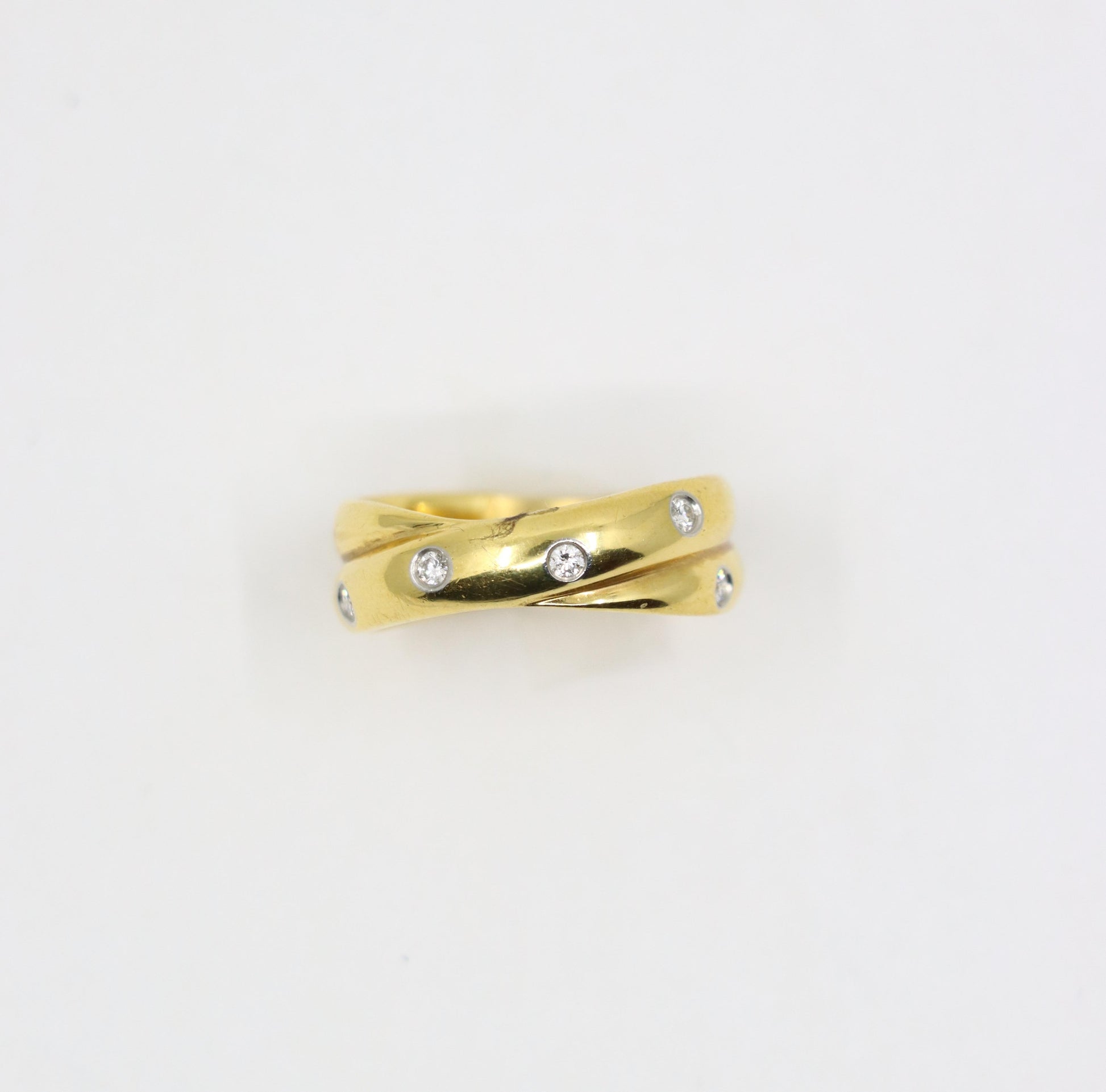 Tiffany & Co. 18K Gold Diamond Melody Ring