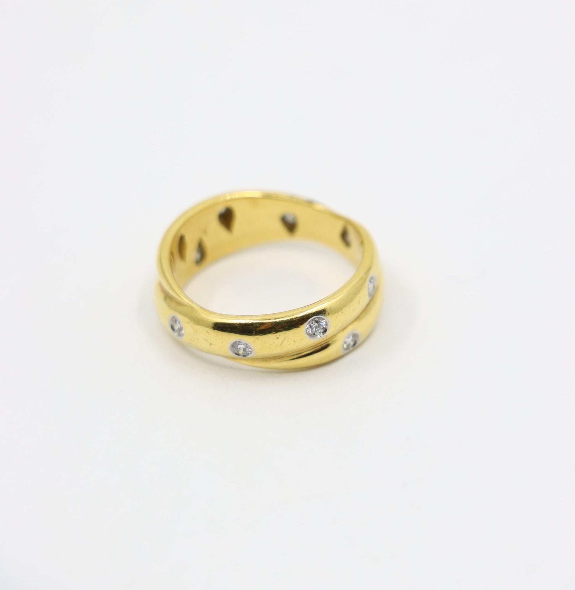 Tiffany & Co. 18K Gold Diamond Melody Ring